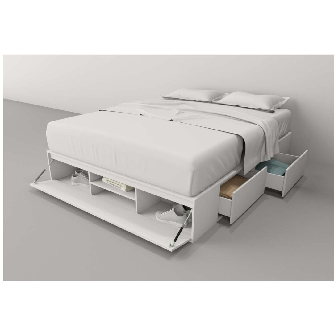 CAMA 6443 CON 4 CAJONES Y BOTINERO